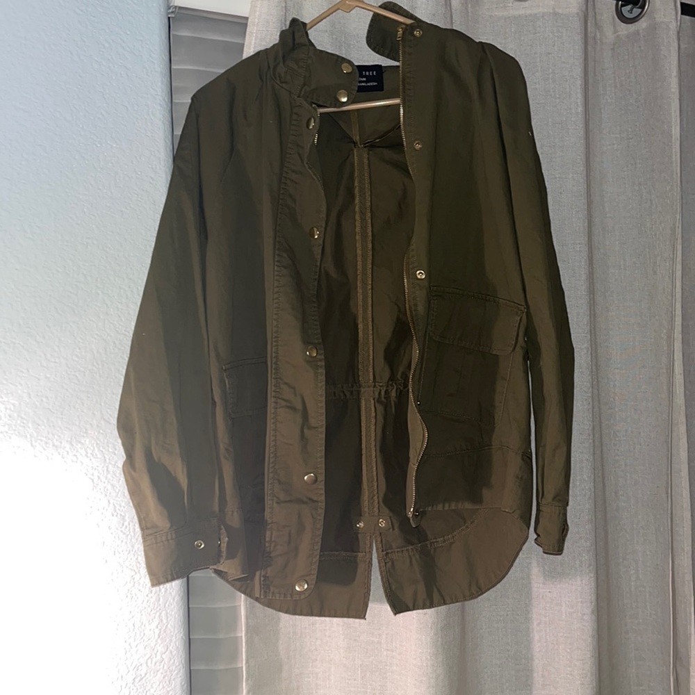 Hooded army jacket